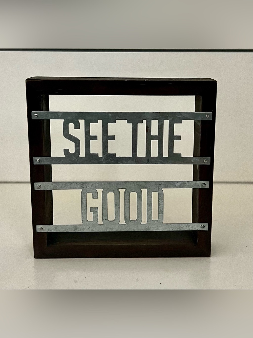 Rustic Farmhouse See The Good 6x6 Decor Sign